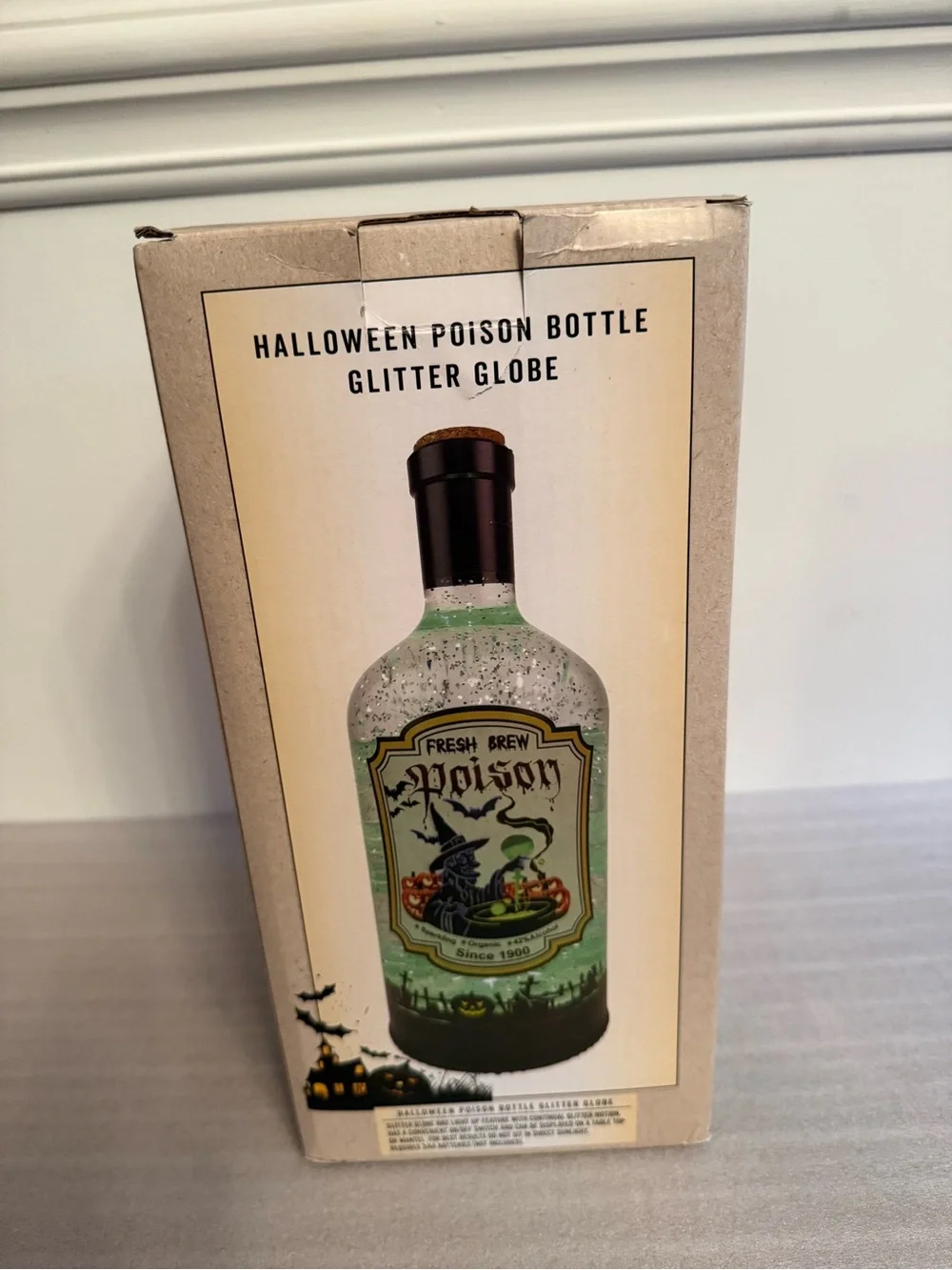 Halloween Glitter Motion Poison Bottle Cracker Barrel Exclusive